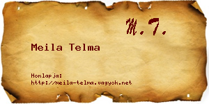 Meila Telma névjegykártya